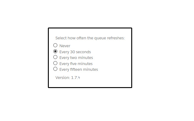 Salesforce Lightning Queue Refresher chrome extension