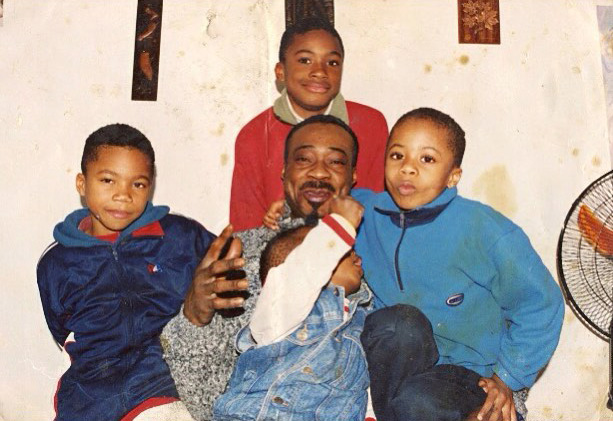 Baby Giannis with his family