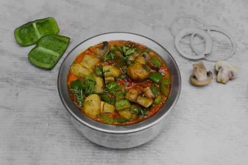 Mushroom Capsicum Masala