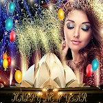 Cover Image of ダウンロード New Year Photo Frames 2021 with stickers 1.0.2 APK