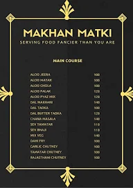 Makhan Matki menu 2