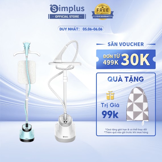 [Mã Elha6 Giảm 7% Đơn 300K] Simplus Bàn Là Hơi Nước Công Suất Lớn 1800W - Hàng Chính Hãng Gtjh002