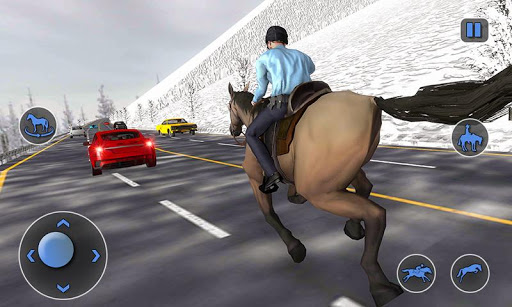 Screenshot Mounted Horse Cop Chase Arrest