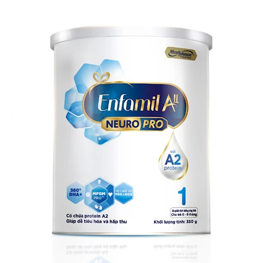 Sữa bột Enfamil A2 Neuropro 1 cho trẻ từ 0 - 6 tháng tuổi – 350g