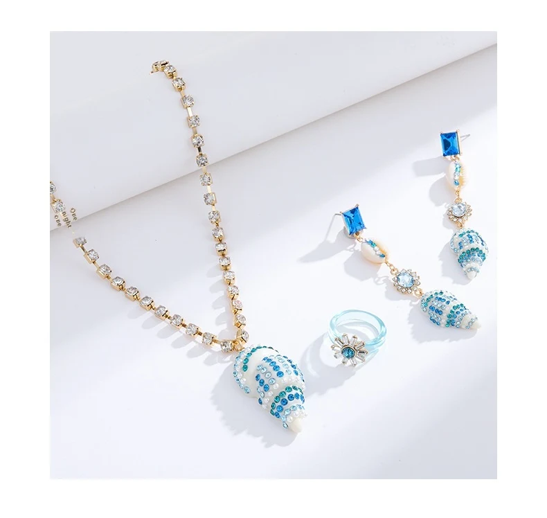 Title 3, Coastal Series hars schelp ingelegde diamanten ...