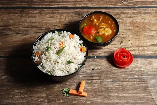 Chilli Chicken With Rice Bowl