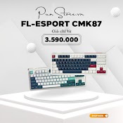 Bàn Phím Cơ Fl - Esports Cmk87 Metal Heart - Polar Night - Ice Mint - 3 Mode (Type - C / Bluetooth / 2.4G)