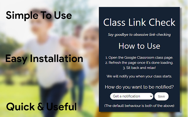 Class Link Check for Google Classroom™ chrome extension