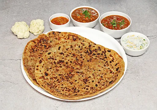 Gobi Paratha Thali