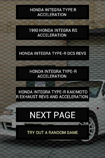 Engine sounds of Integra TypeR