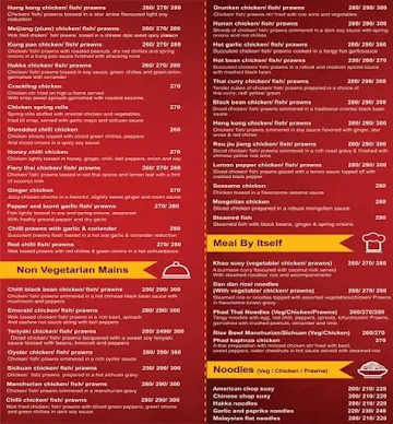 Golden Dragon menu 