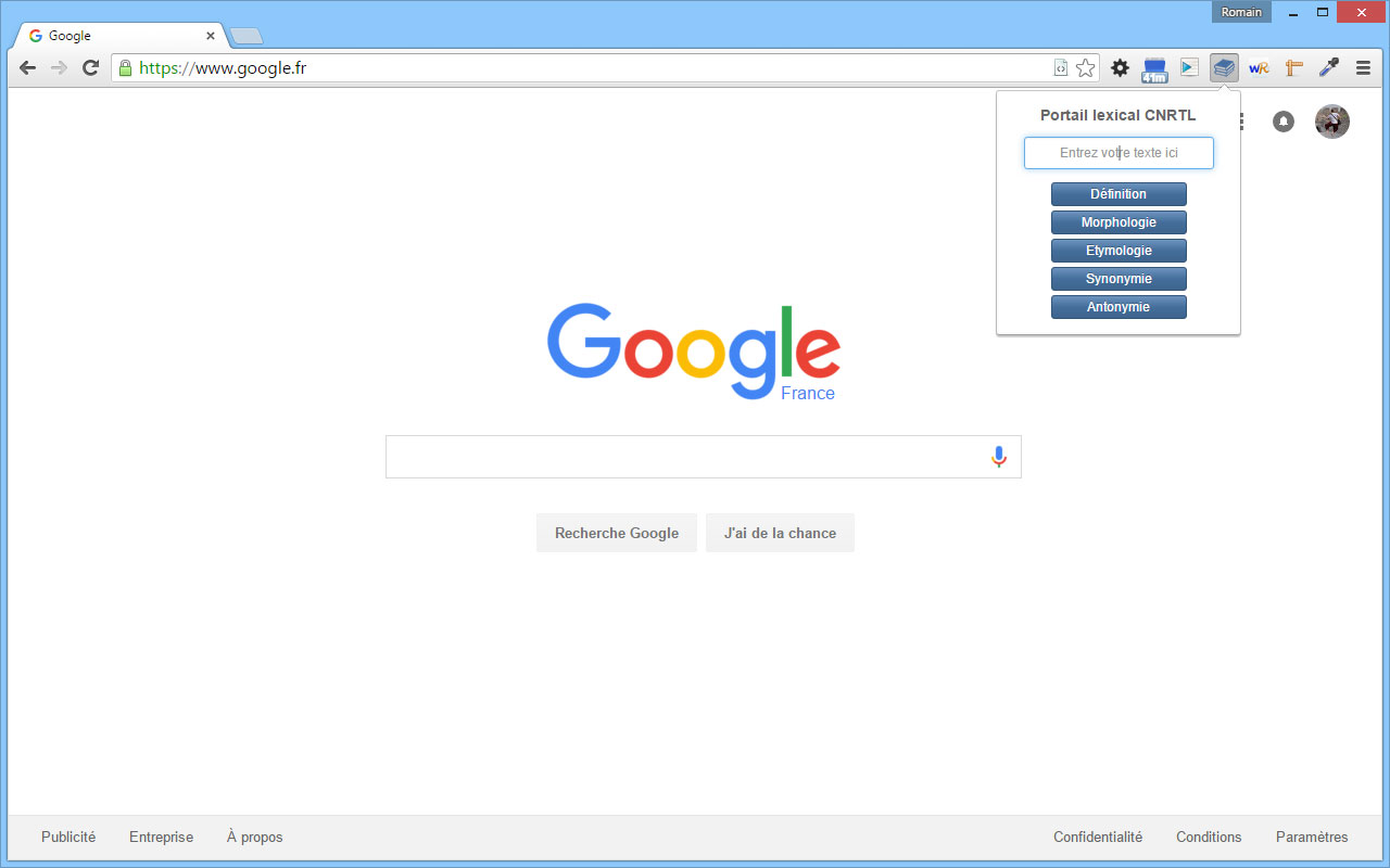 CNRTL pour Chrome Preview image 3