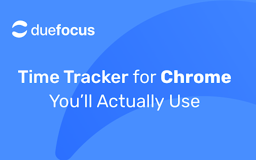 Duefocus - time tracking app for Chrome