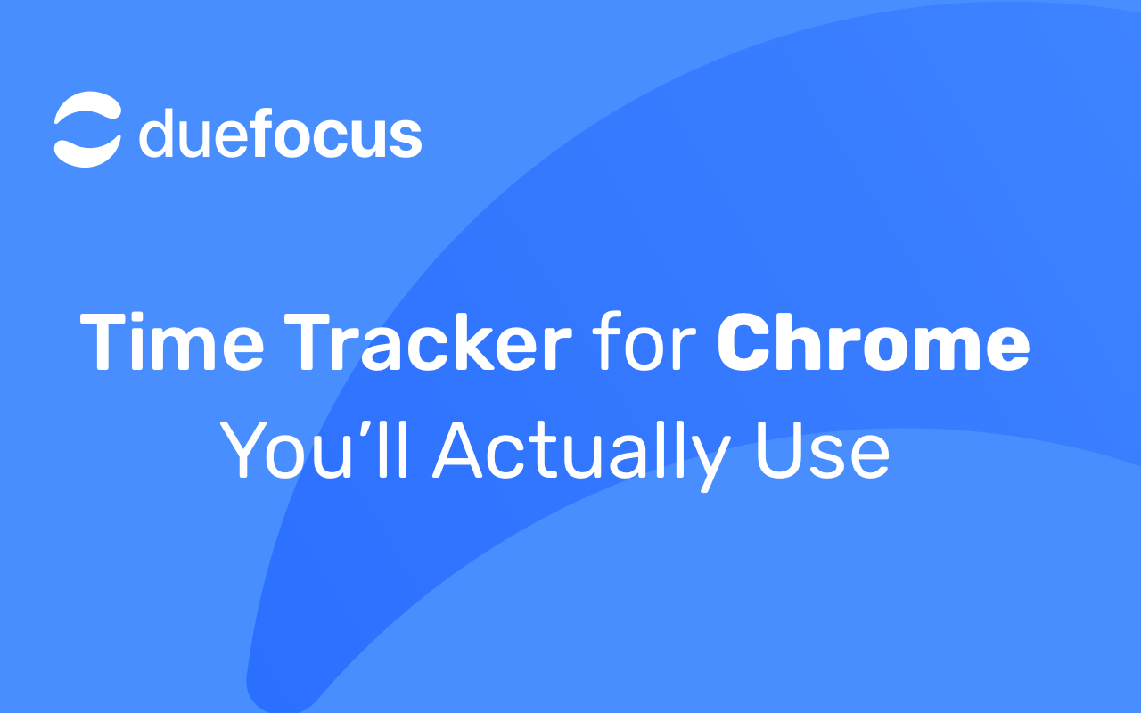 Duefocus - time tracking app for Chrome Preview image 4