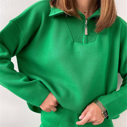 Title 5, POLO Collar Zipper Autumn And Winter New Lapel ...