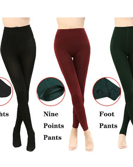 Women Ladies Winter Warm Leggings Fleece Lined Thick Ther... - 0