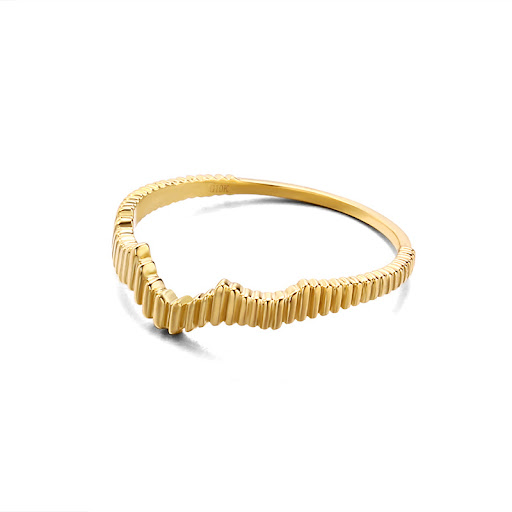 Title 5, S925 Silver Ring Irregular Design, a stylish an...