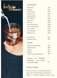 Kaffa Cerrado menu 2