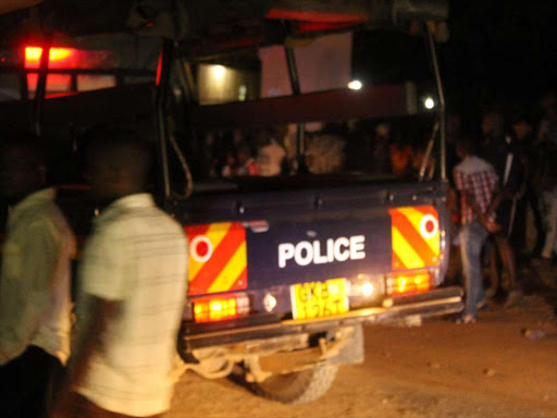 Police officers at Malindi Breeze Point Hotel which was burnt on Tuesday, September 26, 2018. /ALPHONCE GARI