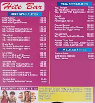 Hite Bar menu 1