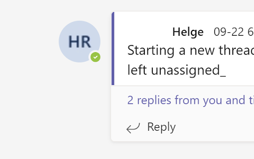 Auto open replies in Microsoft Teams Web