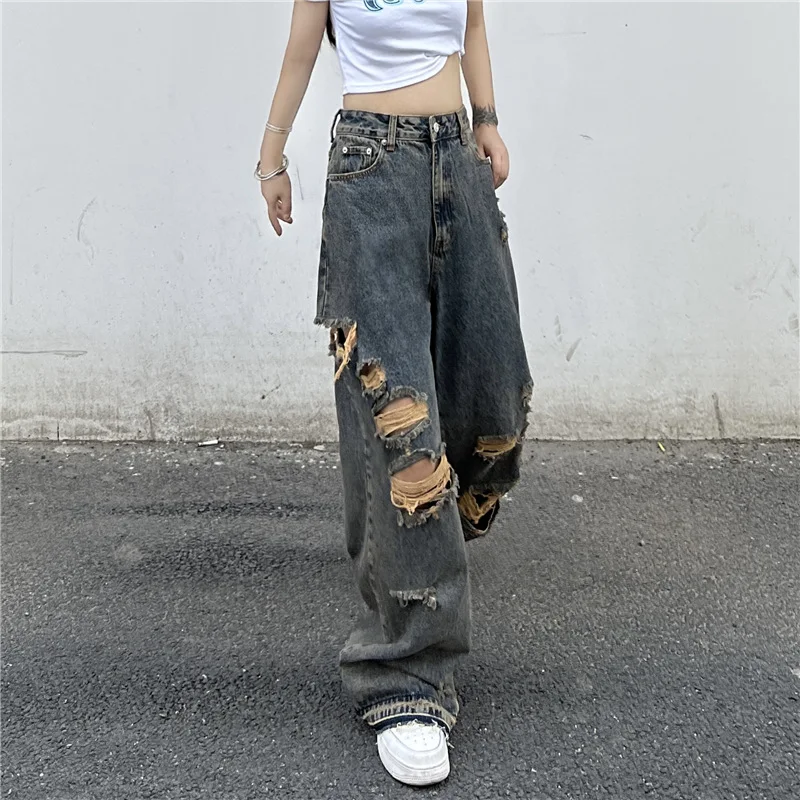 Novi Harajuku Stil Ulične Icepane Farmerke. Usvojite urbanu modu, udobnost i jedinstven izgled. Savršene za svakodnevno nošenje.