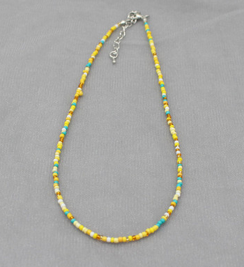 Title 5, Simple Seed Beads Strand Choker Necklace for Wo...