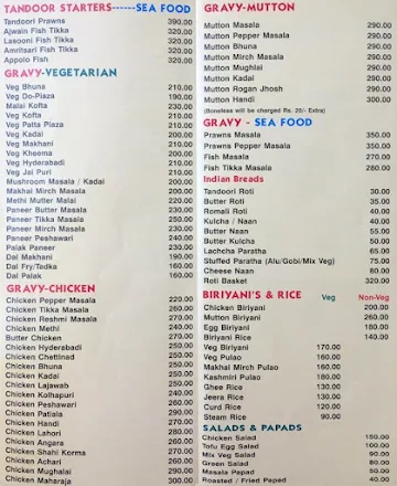 Chopstick World menu 