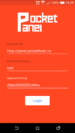 PocketPanel for Minecraft