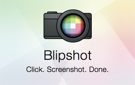 Blipshot: one click full page screenshots small promo image