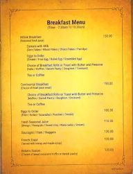 Ozone The Sky Lounge menu 1