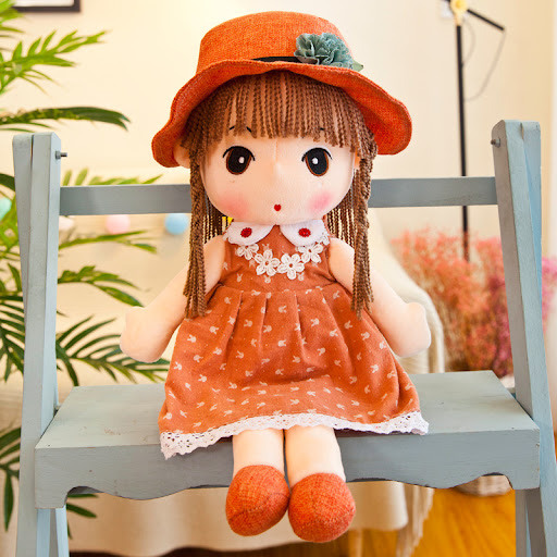 Title 5, Floral Skirt Rag Doll A soft and adorable toy f...