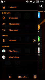 Free Theme - BlackOrange APK for Android