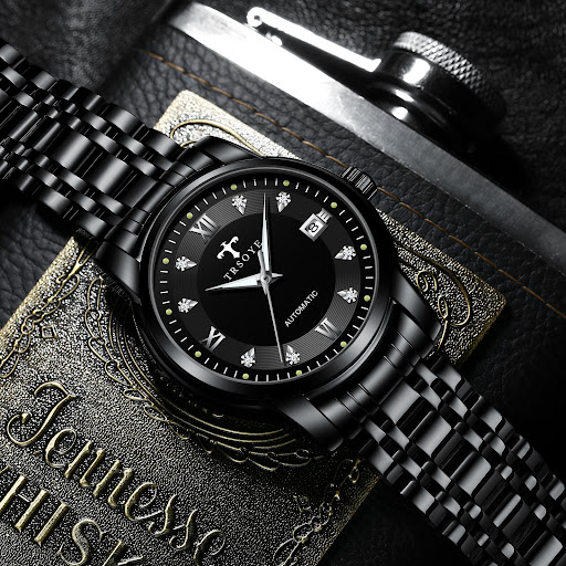 Title 2, Business Luminous Waterproof Automatic Mechanic...