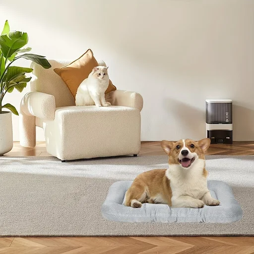 Small dog and cat litter mat, waterproof Oxford All-weather pet mat Heavy duty durable easy to clean travel Indoor outdo