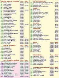 Vijay Santosh Dhaba menu 2