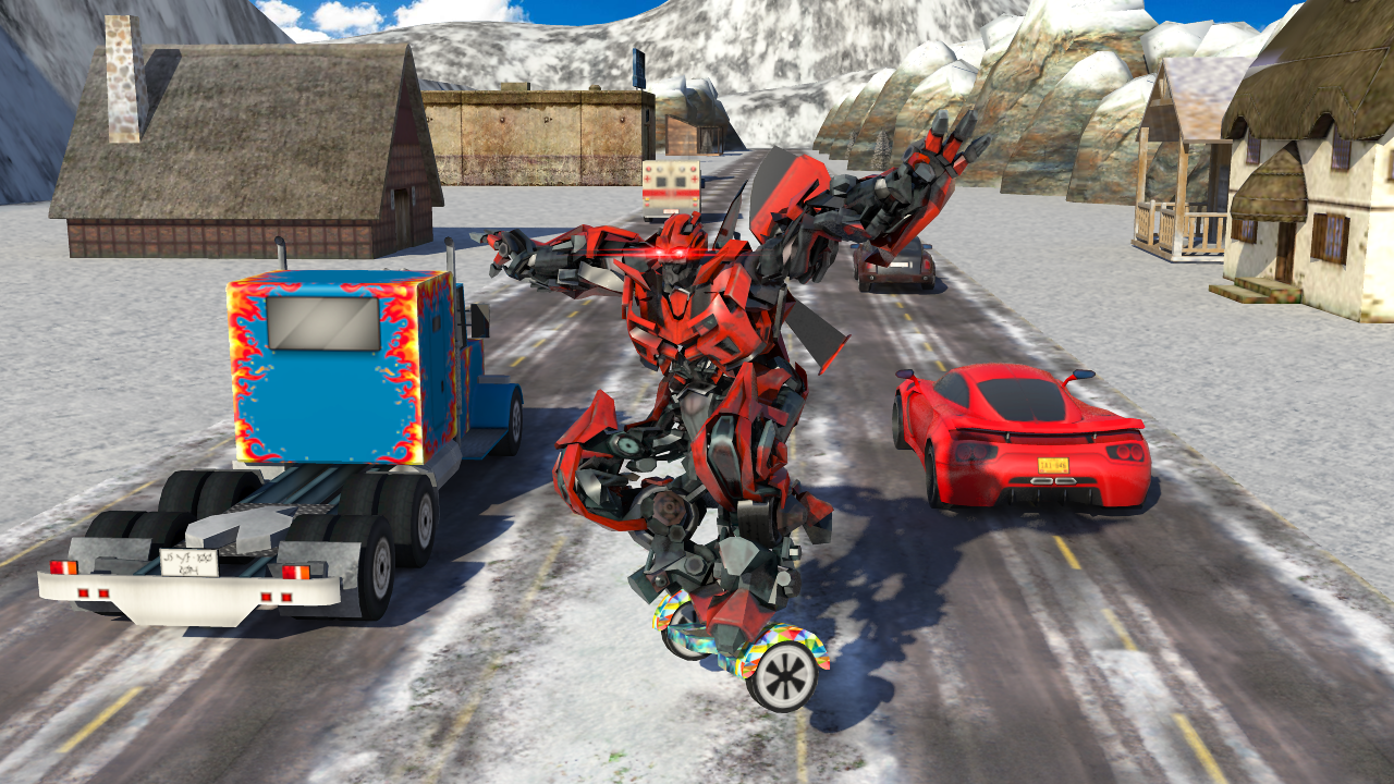 Steel Robo Hover Board Rider Apl Android Di Google Play