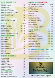 The Royal Chef Bawarchi Biryaniwala menu 2