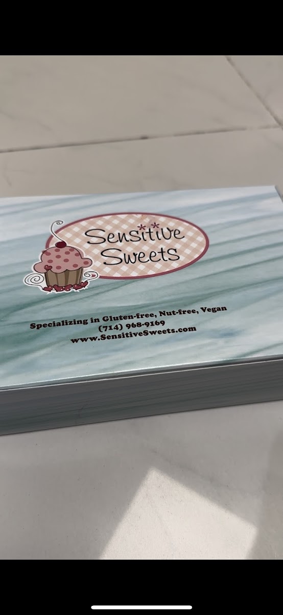 Sensitive Sweets gluten-free menu