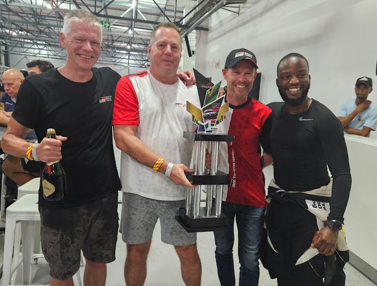 Winners of the Index of Performance category, from left Denis Droppa, Mark Jones, Chad Lückhoff and Setshaba Mashigo.