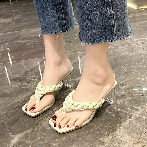 Title 5, Korean Style Simple Square Head Outdoor Slipper...