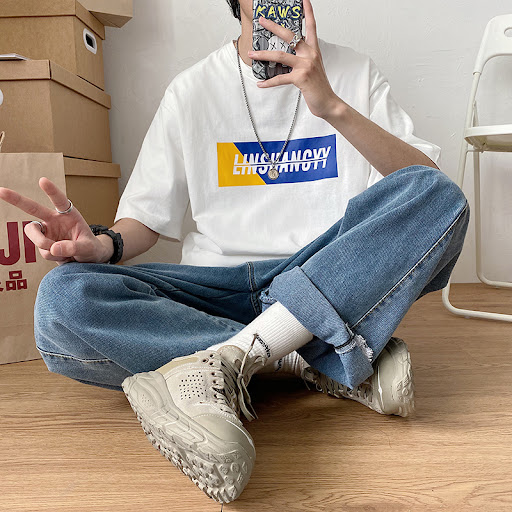 Title 6, Mens summer loose hip-hop T-shirt