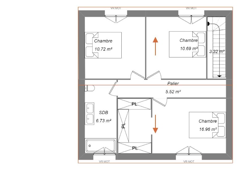  Vente Terrain + Maison - Terrain : 421m² - Maison : 90m² à Saint-Avertin (37550) 