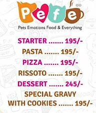 Pefe - The Pet Cafe menu 2