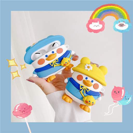 Title 2, Cartoon Duck AirPods 1 2 Generation Protective ...