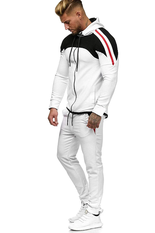Men's sports suit cotton