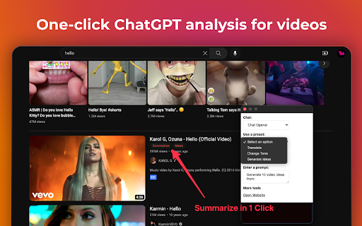 VideoMind: Quick ChatGPT for Youtube