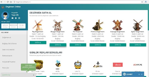 Android application degirmen online screenshort