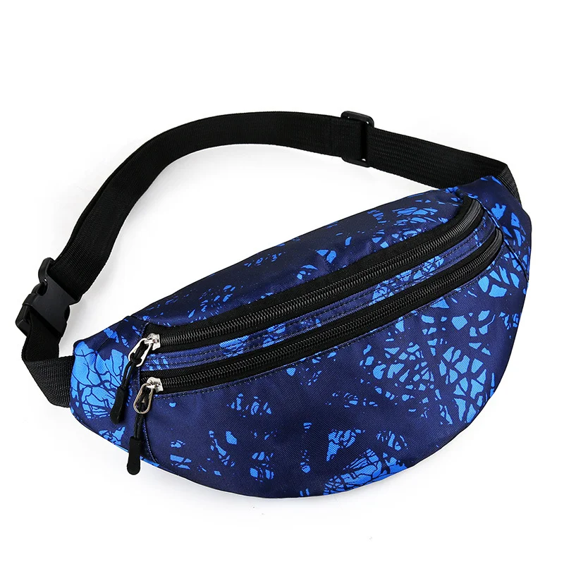Damenmode lässige Nylon-Multilayer-Bauchtasche, stilvolle Aufbewahrung für unterwegs, ideal für Freizeitaktivitäten, bietet praktische Organisation.