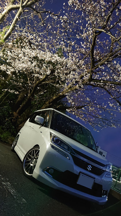 ソリオバンディットのSBD・夜桜・桜とコラボ・桜と愛車・ソリオバンディットに関するカスタム事例の投稿画像2枚目